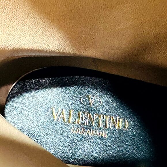 Valentino Garavani Tan-Go 37/ US 7 Platform Bootie Black Leather NIB $1,870 - Picture 12 of 16